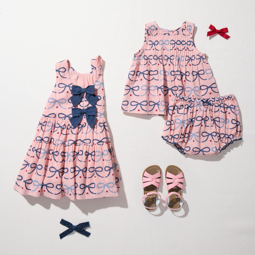 Baby Girls Jaipur 2-PC Set - Pink Bows