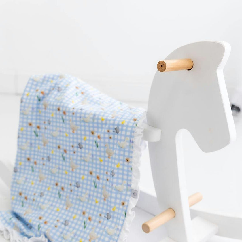Ducks & Goose Pima Cotton Baby Blanket