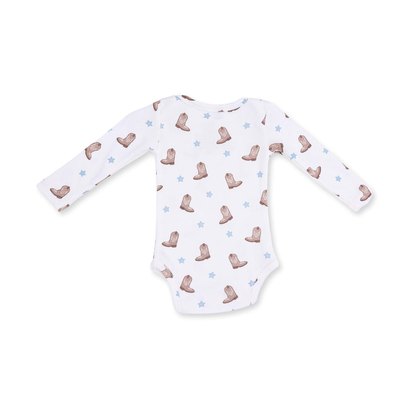 Mini Cowboy Boots - Long Sleeve Bodysuit