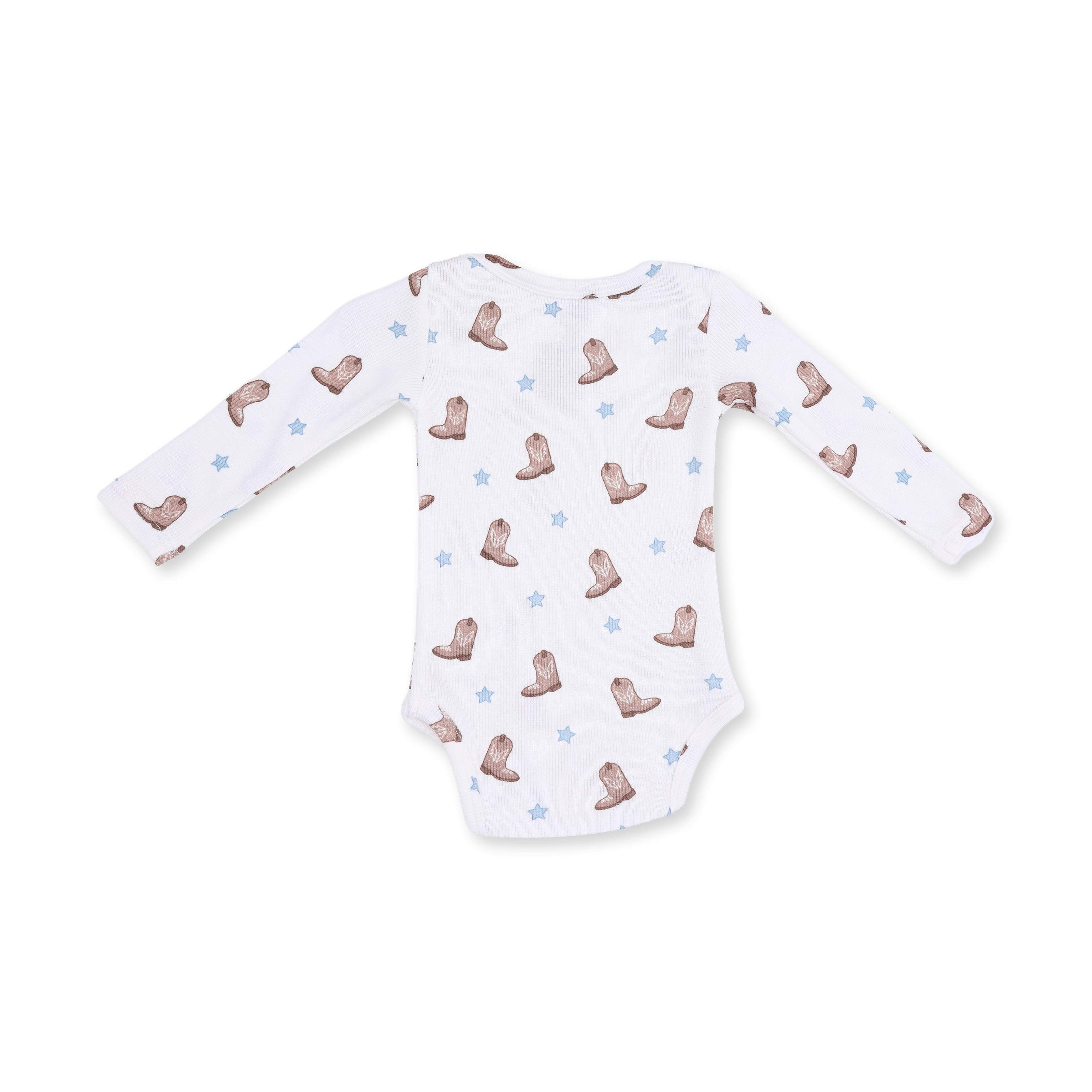 Mini Cowboy Boots - Long Sleeve Bodysuit