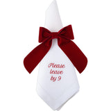 Please Leave by 9 Dinner Napkins