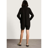 Women's Maternity Juniper Cotton Button-Placket Romper, Black