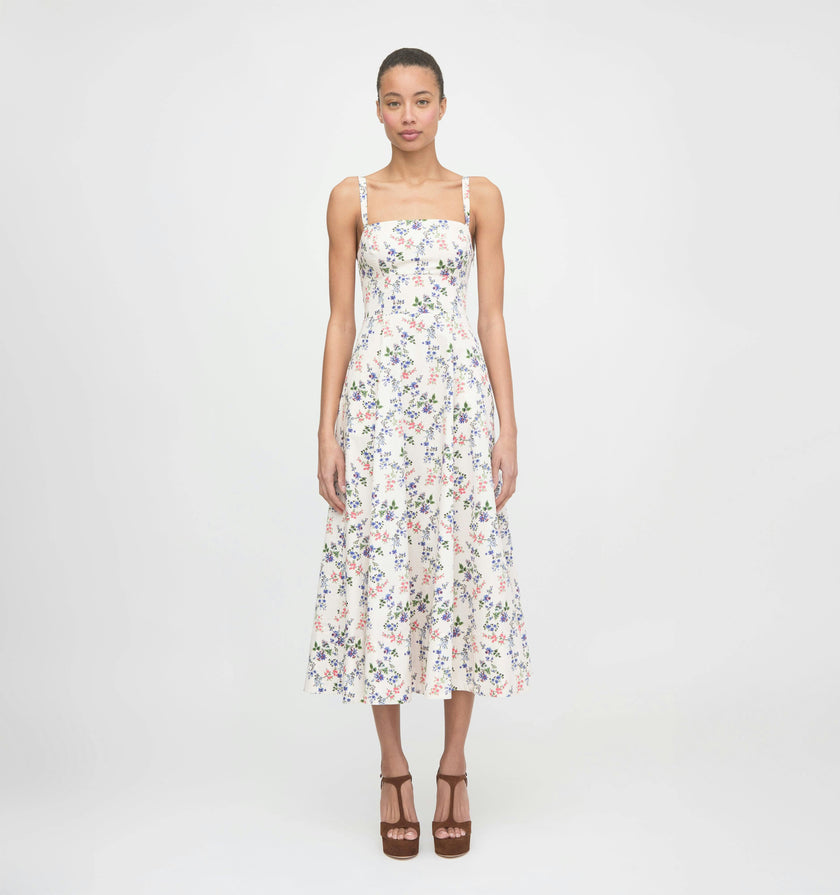 The Margot Dress - Pink Scallop Bow Chintz