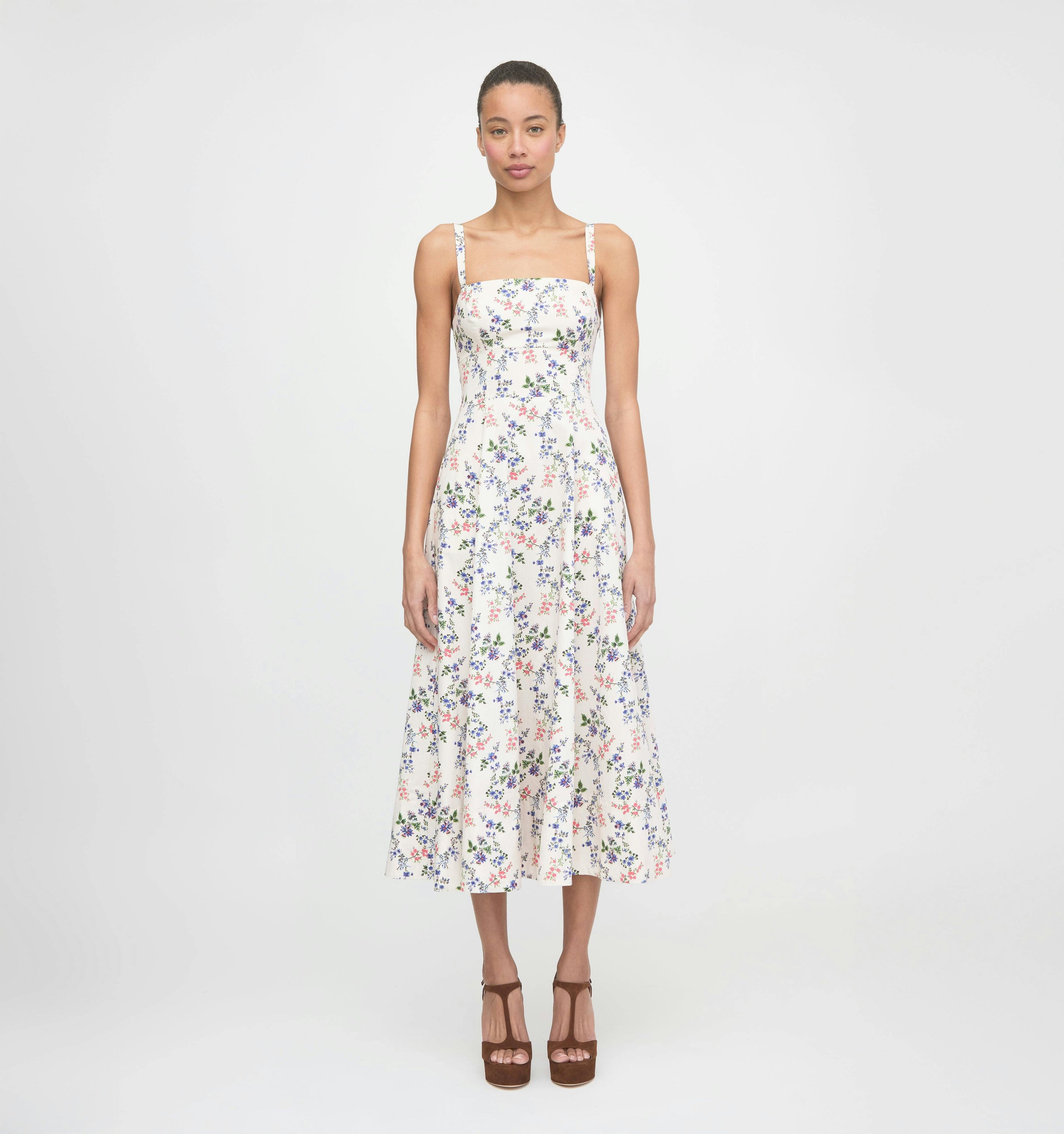 The Margot Dress - Pink Scallop Bow Chintz