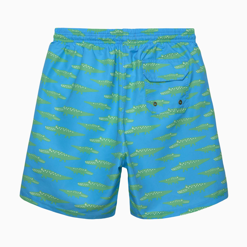 Mens Daddy & Me Swimshorts in Crocodile