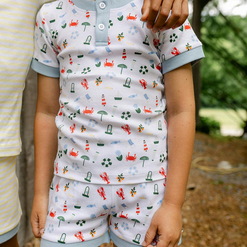 Frankie PJ Set - Coastal Waters