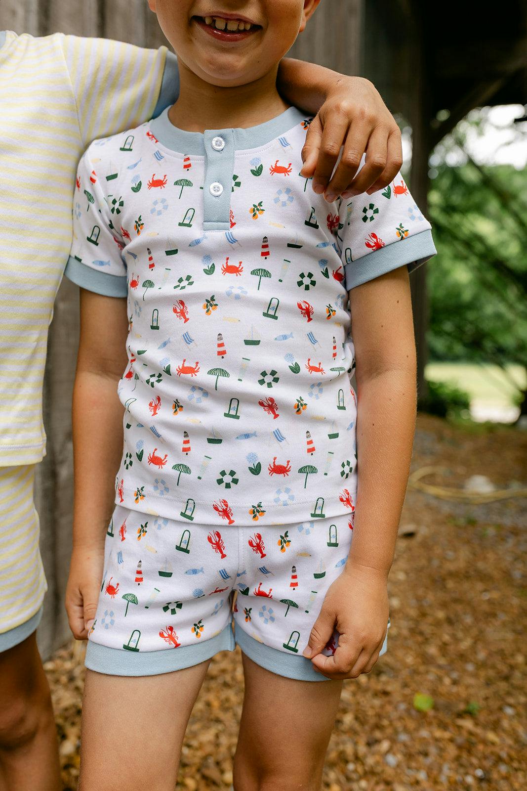Frankie PJ Set - Coastal Waters
