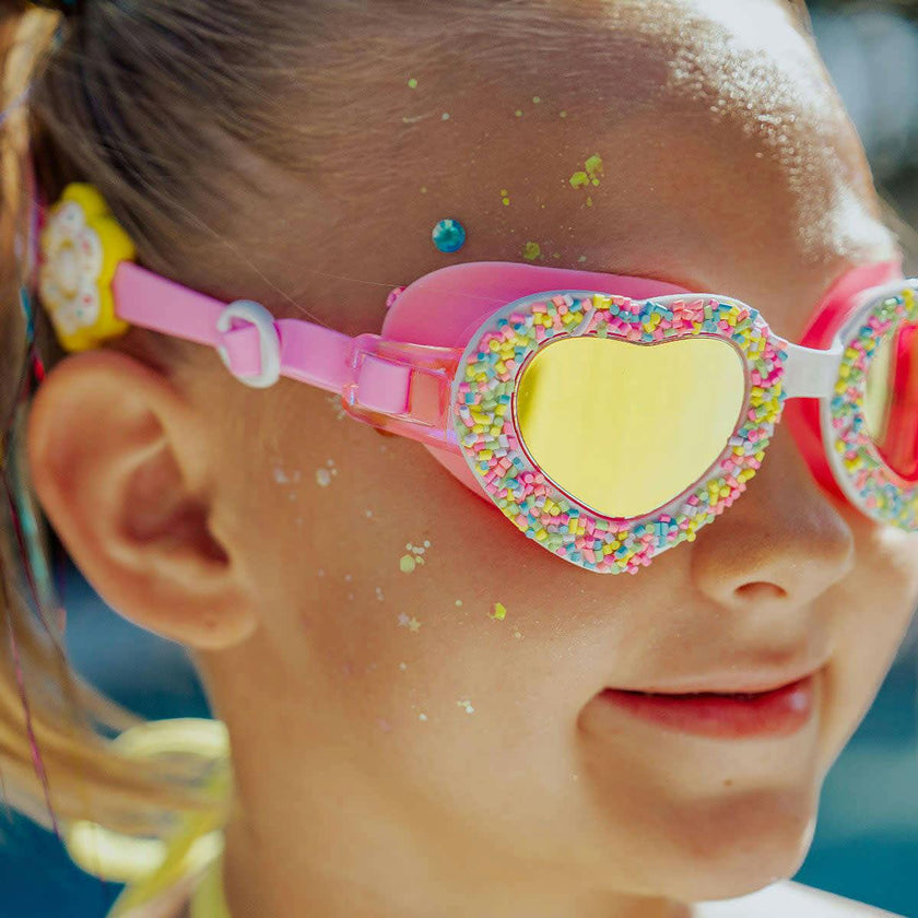 Cupid's Candy Sprinkle Heart Youth Swim Goggle