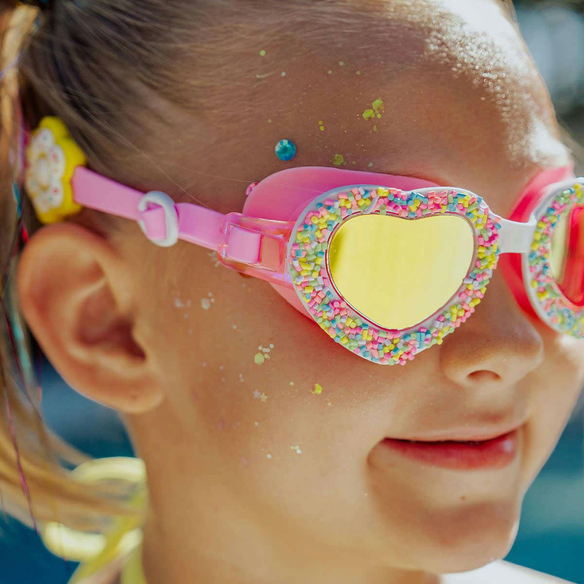 Cupid's Candy Sprinkle Heart Youth Swim Goggle