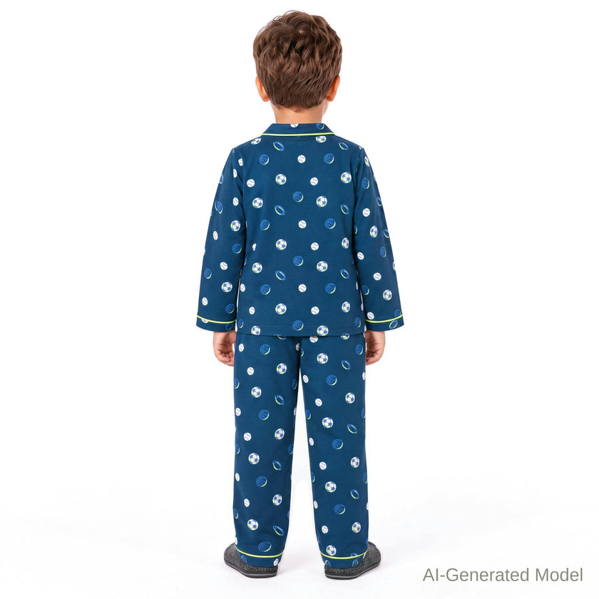 Boys Buttondown Pajama Set | All-Star Sports
