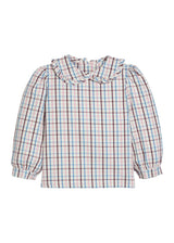 Ruffled Peter Pan Blouse - Wilmington Plaid