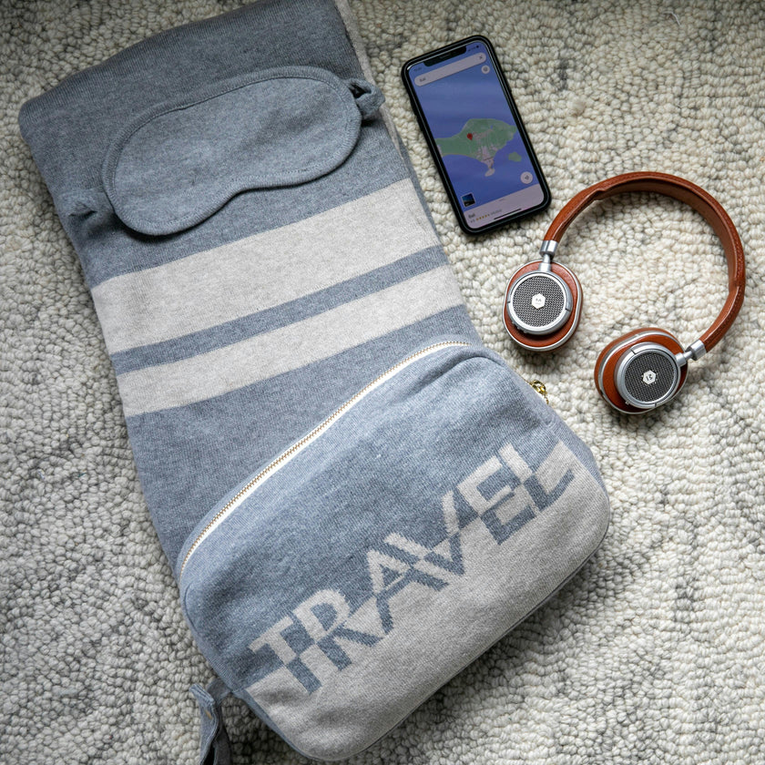 Cotton Travel Blanket Set