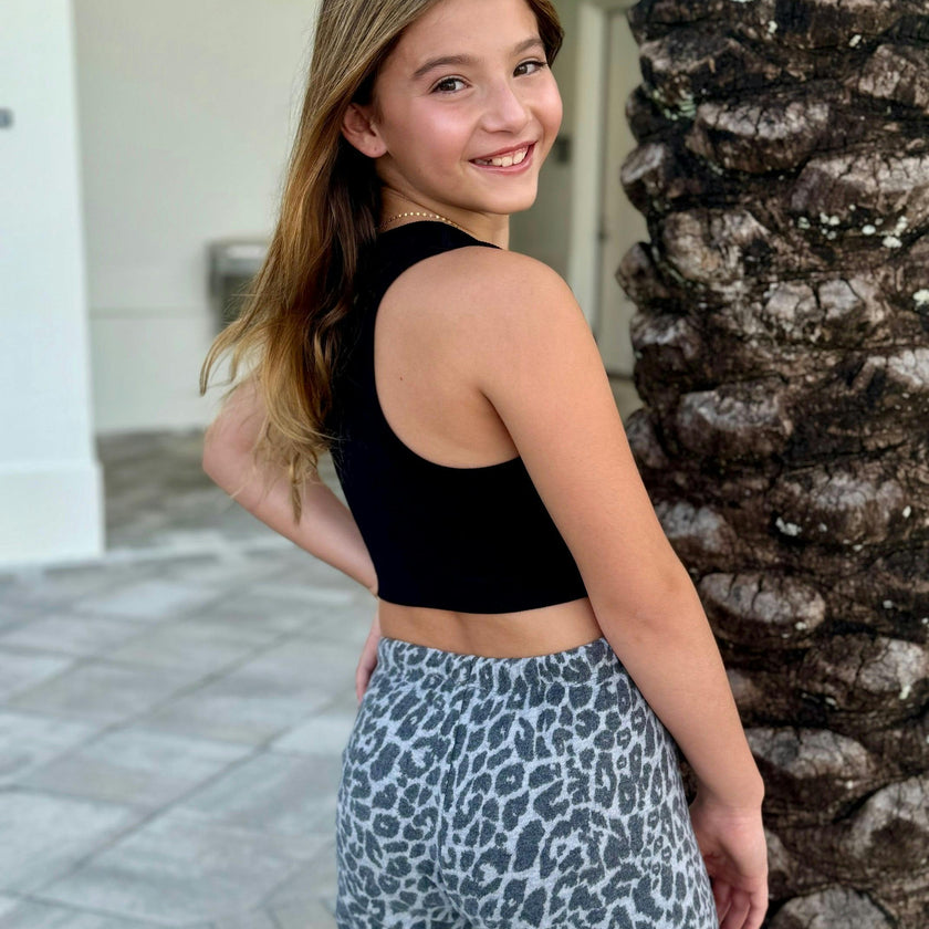 Girls Cheetah Joggers