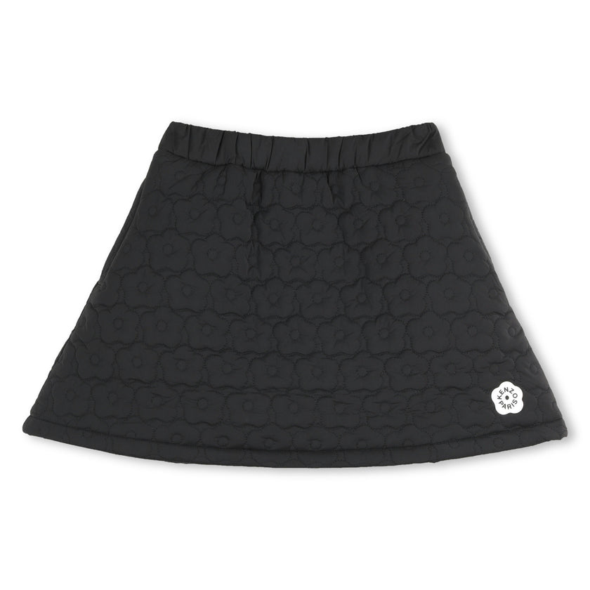 Black Quilted Skirt