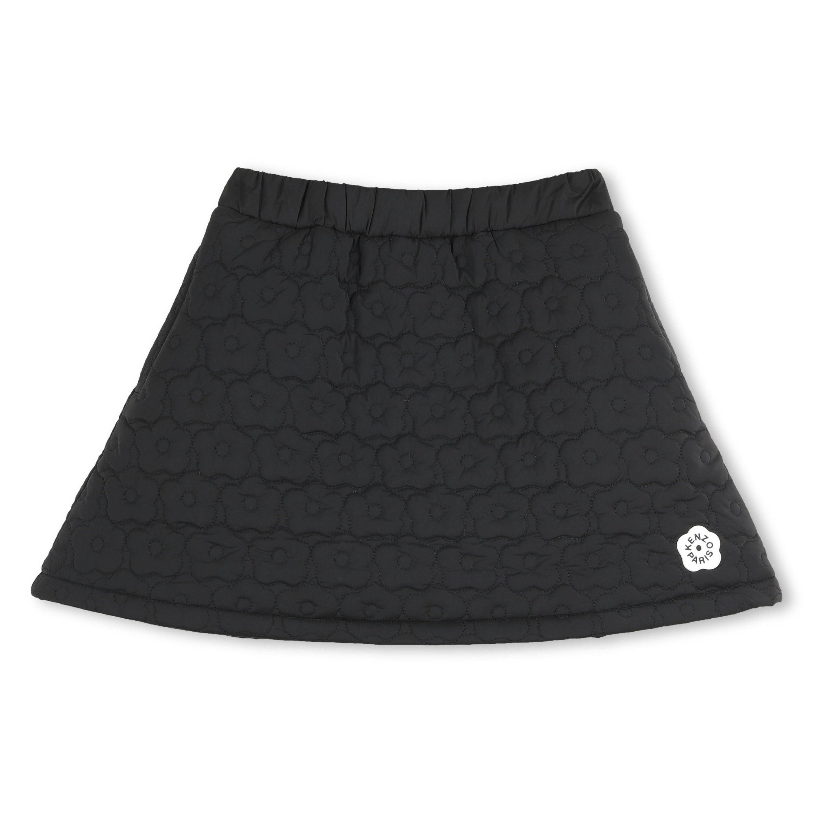 Black Quilted Skirt