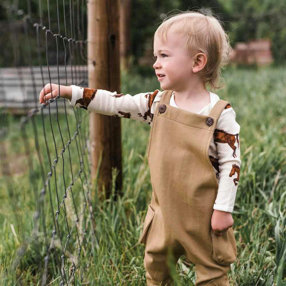 Grey Pinstripe Classic Overall