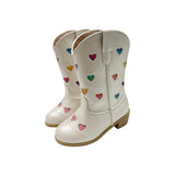 Pastel Ombre Hearts Cowgirl Boots