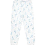 Blue Puppy Love Print Pajamas