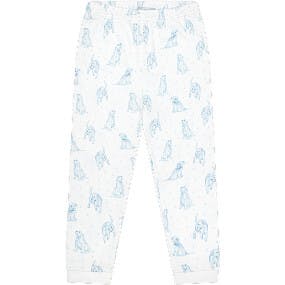 Blue Puppy Love Print Pajamas