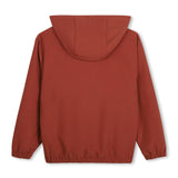 Crimson Rust Half-Zip Hoodie