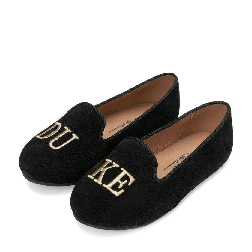 Milo Velvet Round Toe 'DUKE' Embroidered Loafers