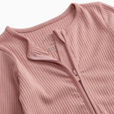 Ribbed Clever Zip Snug Fit Pajamas