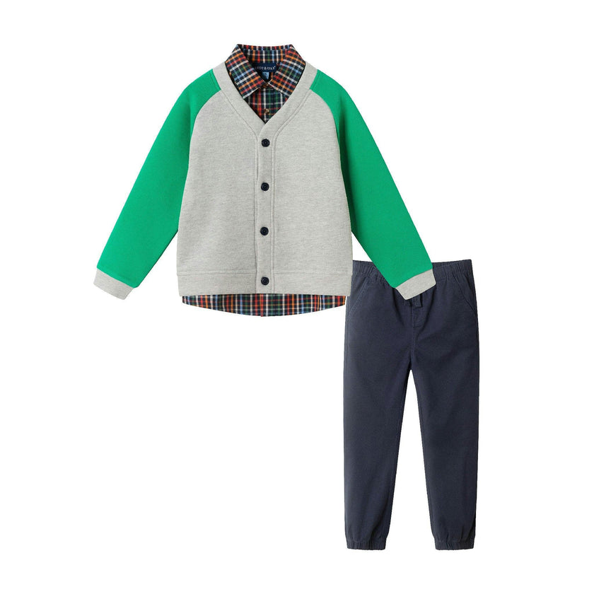 Kids Buttondown & Twill Pant Set