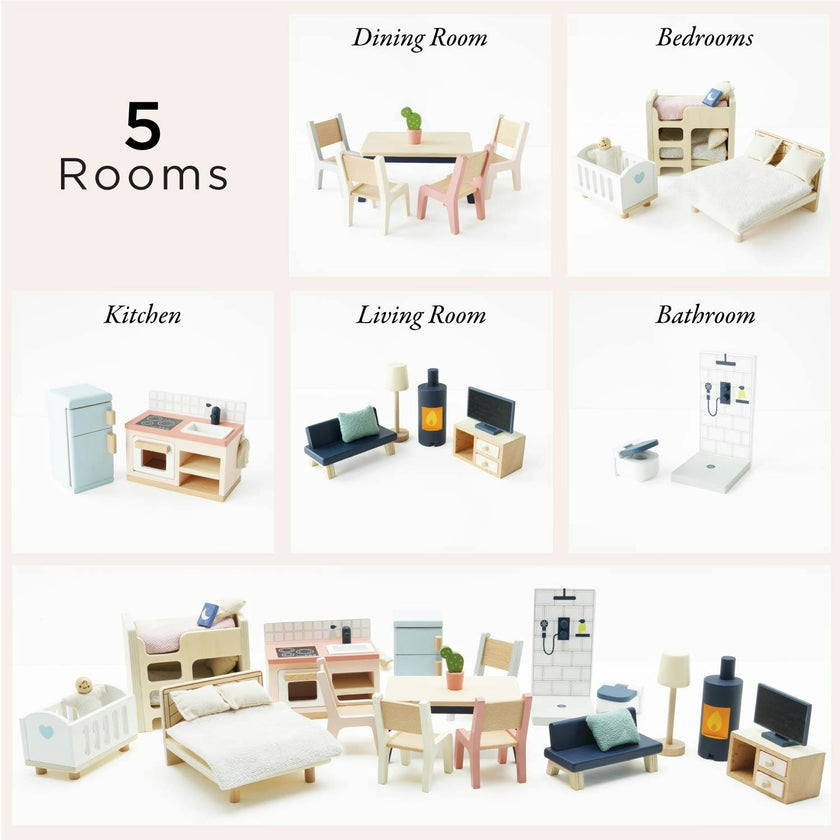 Complete Dolls House Furniture Set