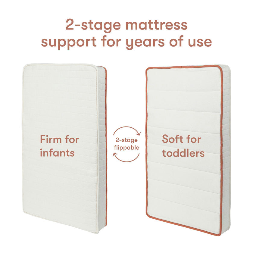 Babyletto x Avocado Organic Crib Mattress 2-Stage and 100% Nontoxic
