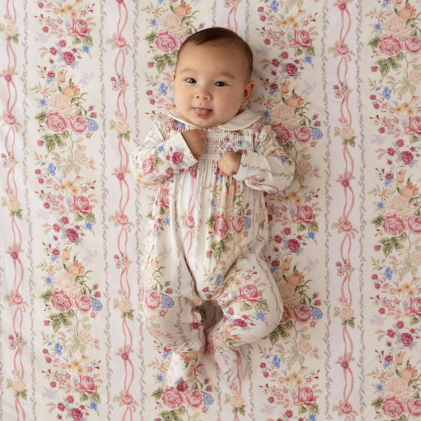 Janey Footie Smocked Ruffled One Piece