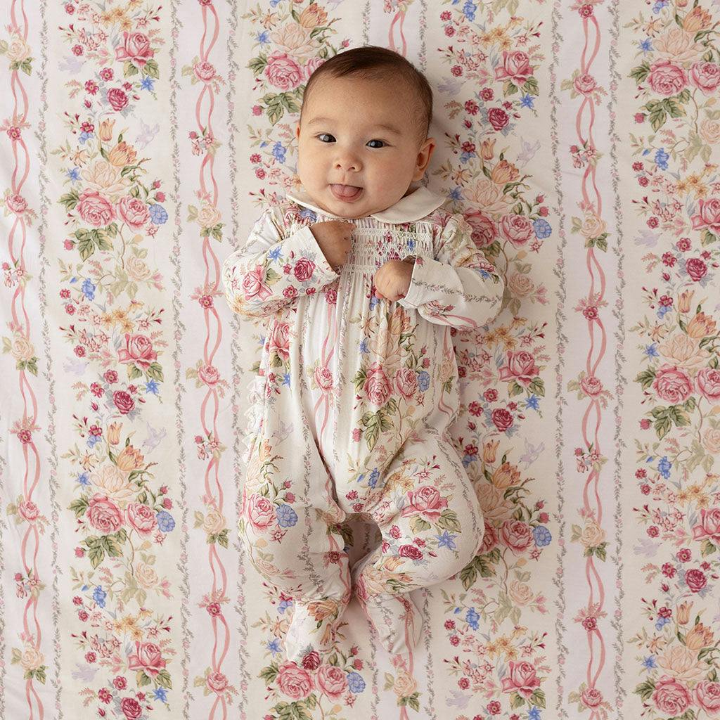 Janey Footie Smocked Ruffled One Piece