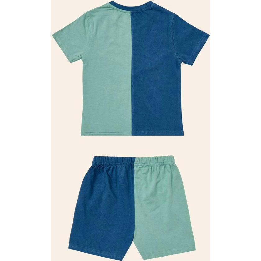 Colorblocked T-shirt Set