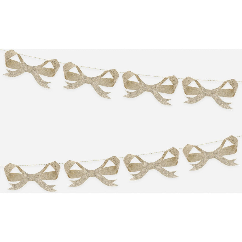 Glitter Bow Garland