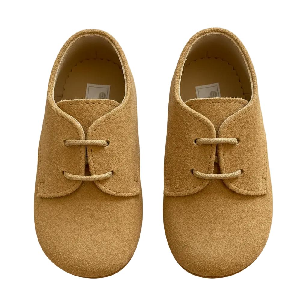 Chipper Pre-Walker Baby Shoes - Camel Suede