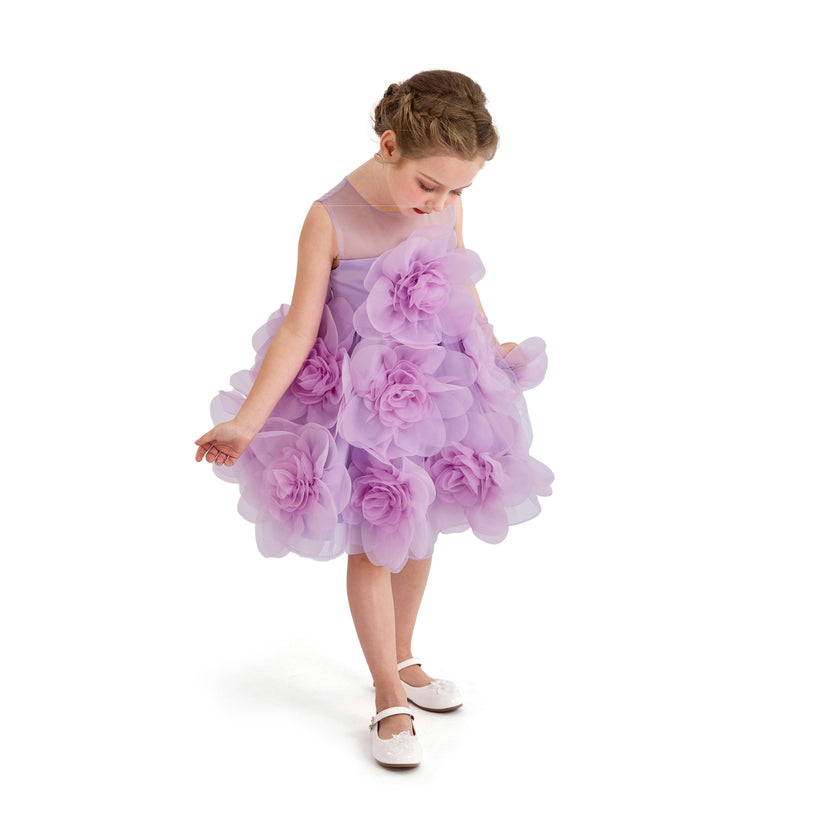 Purple Briellea Embellished Sleeveless Dress
