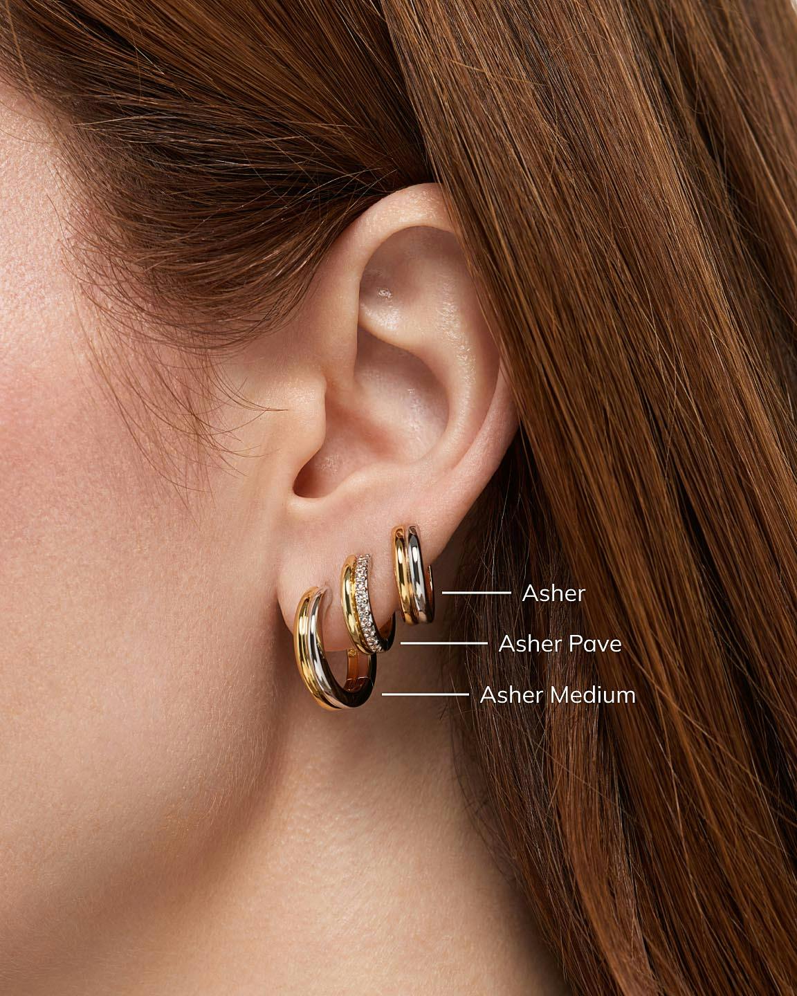 Huggie Hoop Earrings - Asher