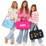 Nylon Duffel Bag w/ Assorted Patches