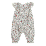 Fuschia Liberty print romper - FINAL SALE