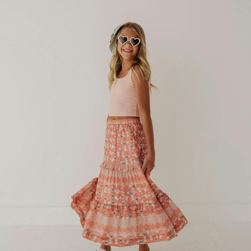 Tiered Maxi Skirt Ava Floral