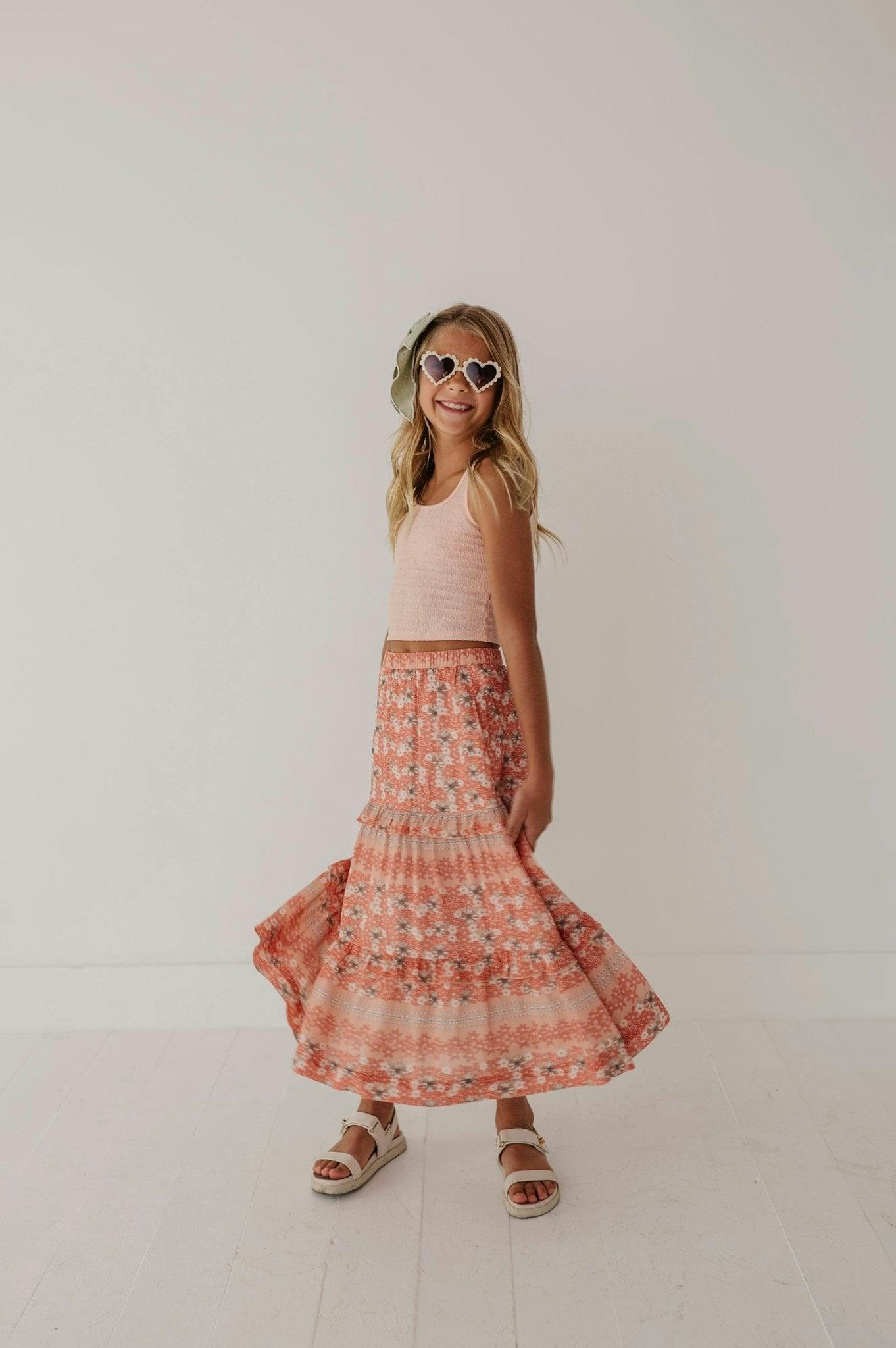 Tiered Maxi Skirt Ava Floral