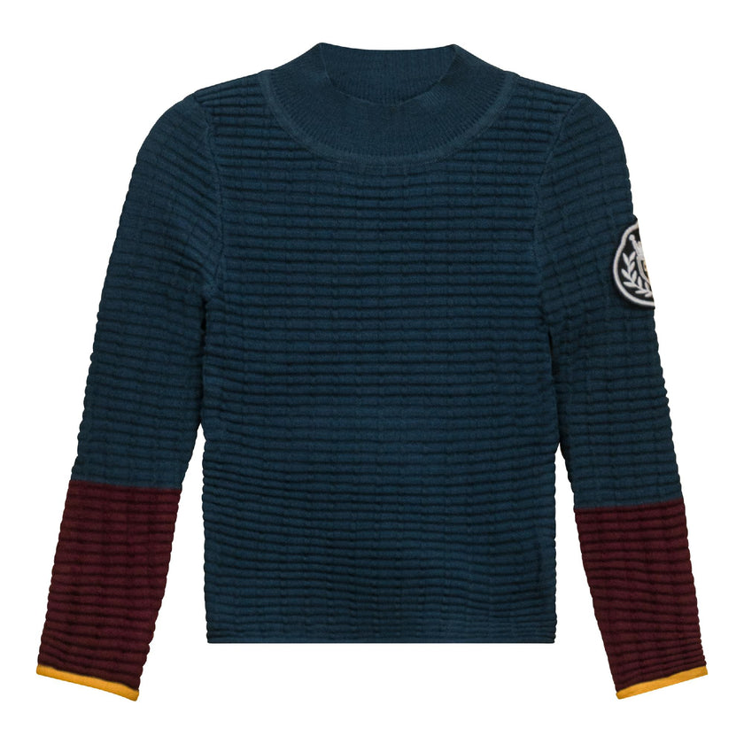 Mock Neck Ribbed Top