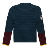 Mock Neck Ribbed Top