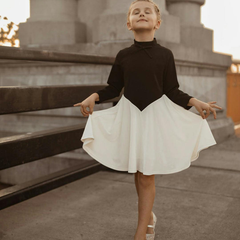 Kai dress (black/ivory)