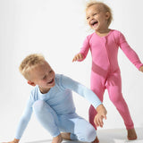 Sky Blue Bamboo Kids Pajamas