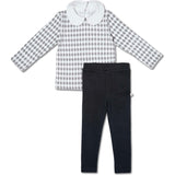 Organic Ruffle Collar Top & Leggings Set