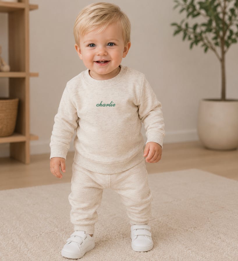 Luxe Baby Sweatsuit, Natural