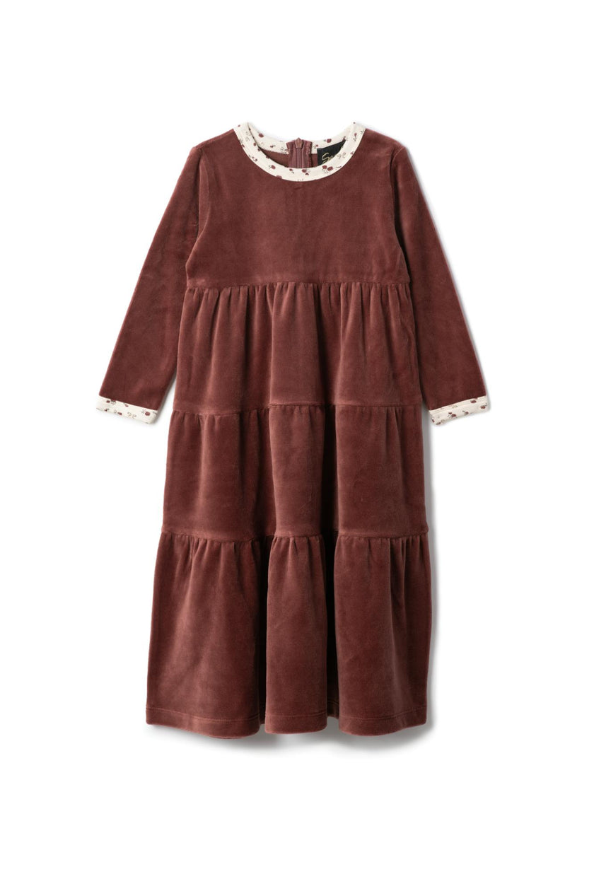 Printed Velour Robe