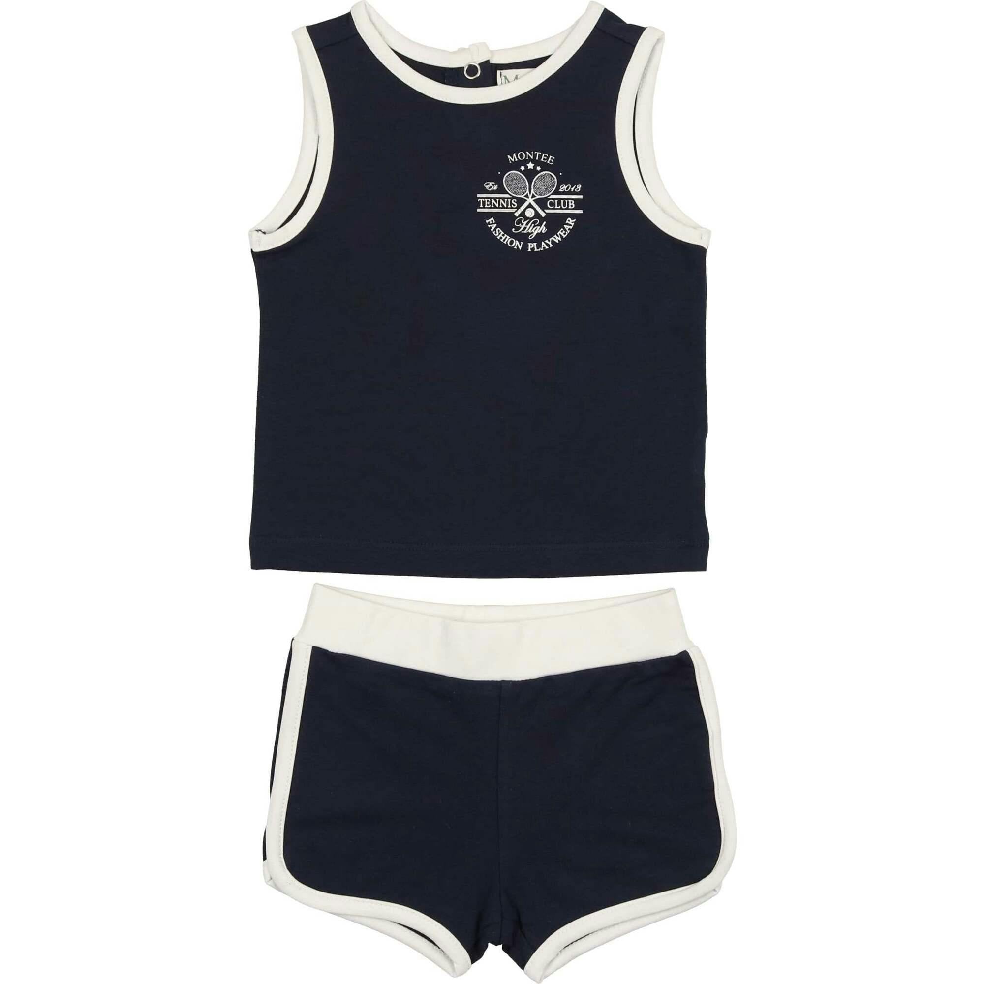 Baby Tennis Club Unisex Sleeveless Tee & Short Set