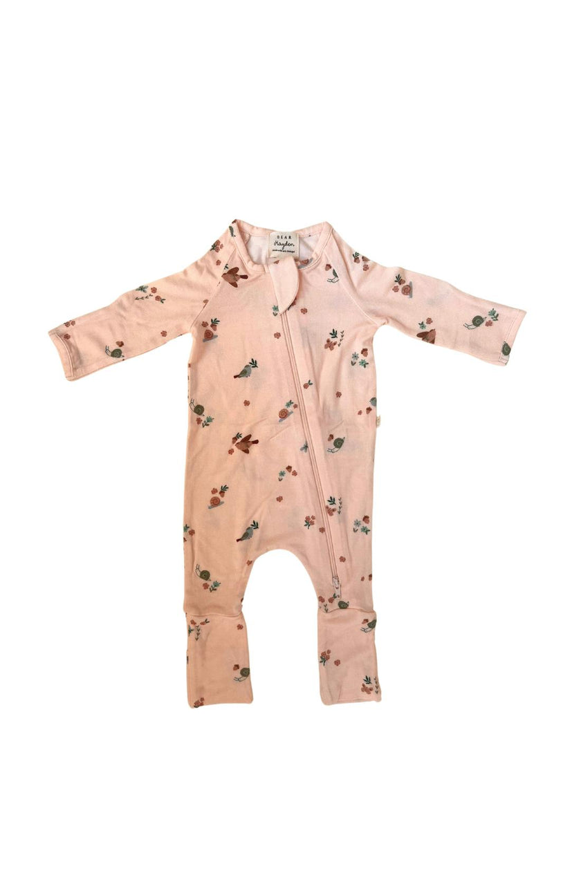 Modal Convertible Footy Pajamas in Birds