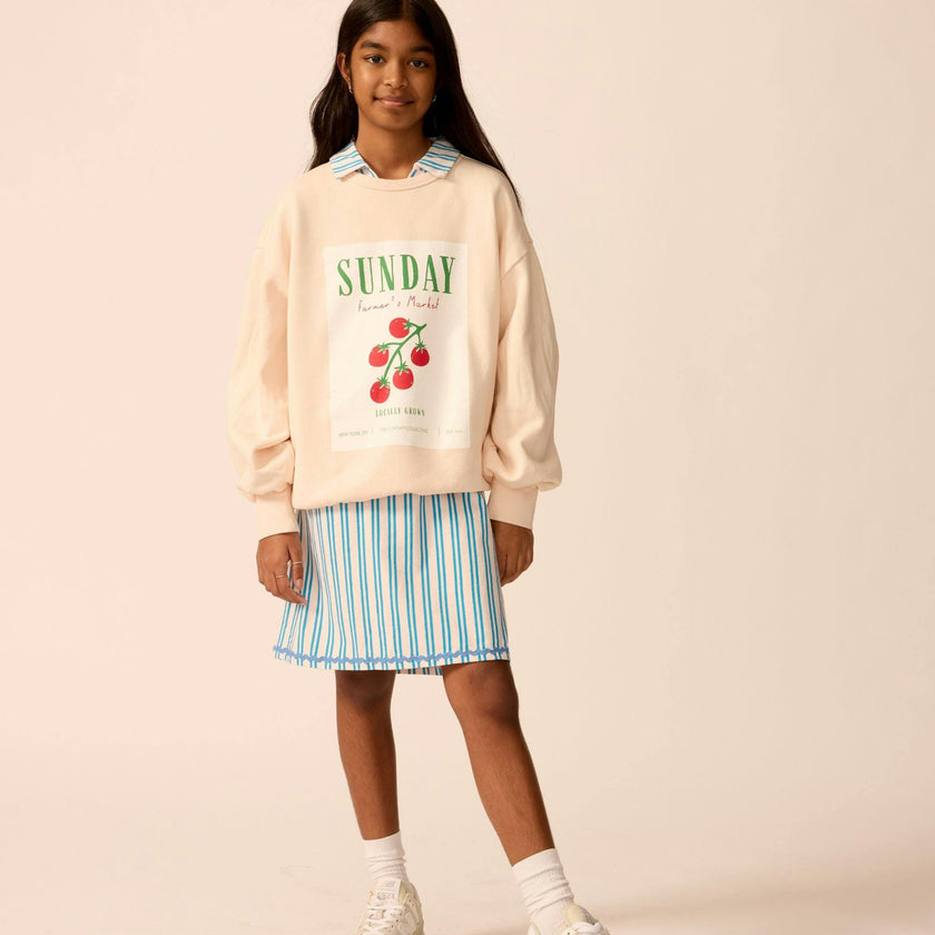 Organic Weekend Sweatshirt in Peach